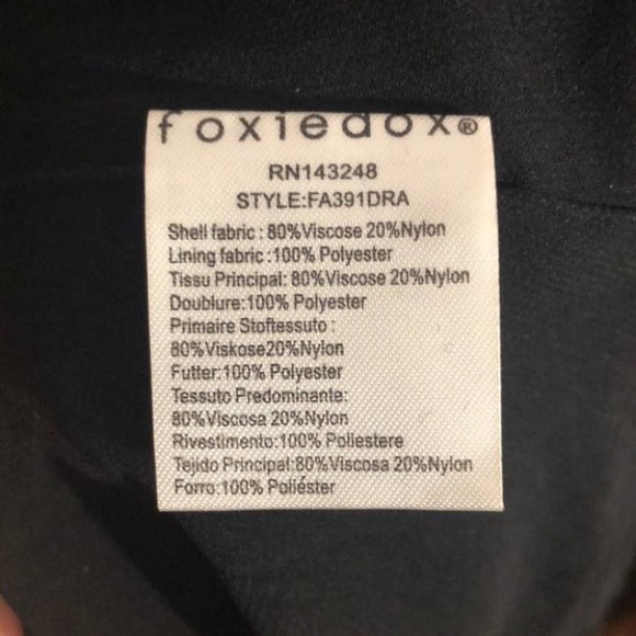 Foxiedox Sleeveless Velvet Dress with lace inserts, Empire Waist - Picture 10 of 11